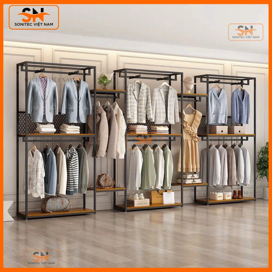 Kệ treo đồ quần áo shop