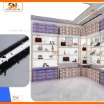 Kệ trưng bày giày dép tiết kiệm diện tích bền bỉ