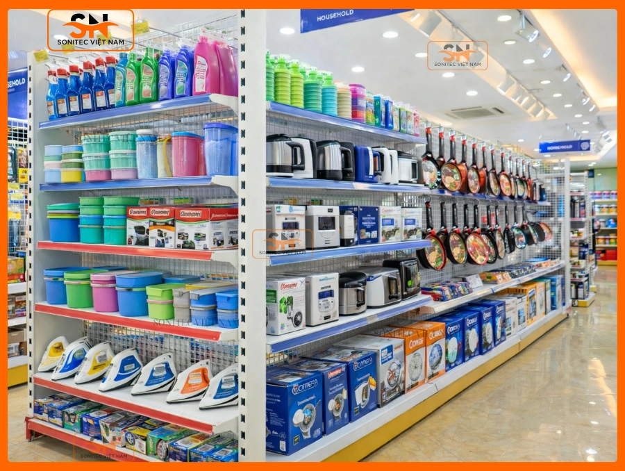 Cách chọn kệ đôi phù hợp cho siêu thị