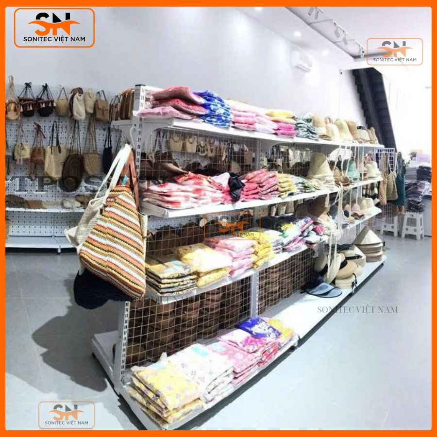 Kệ đôi shop thời trang, phụ kiện