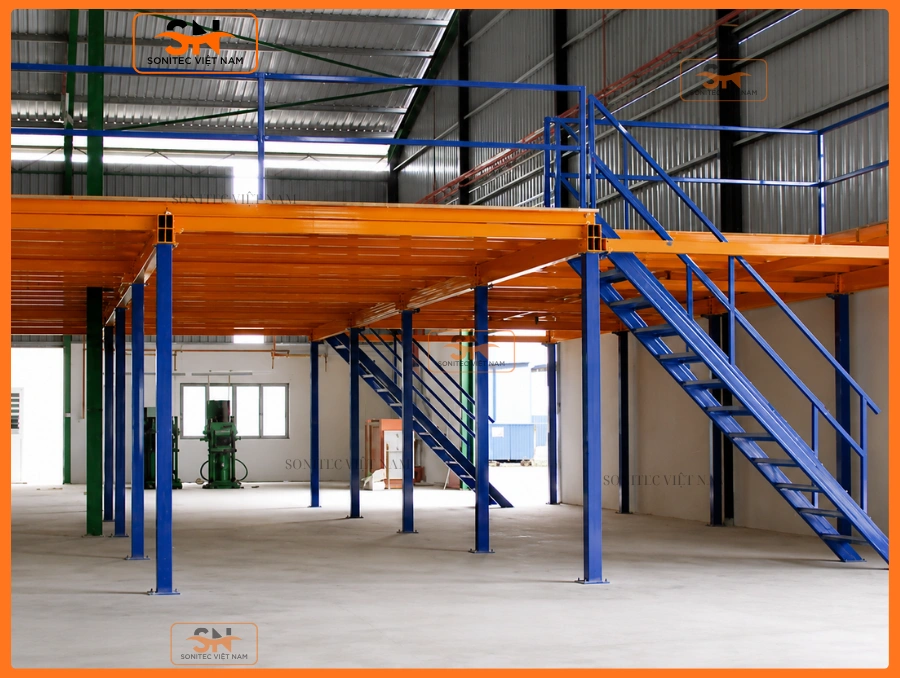 Kệ Mezzanine thường dễ mở rộng thêm tầng
