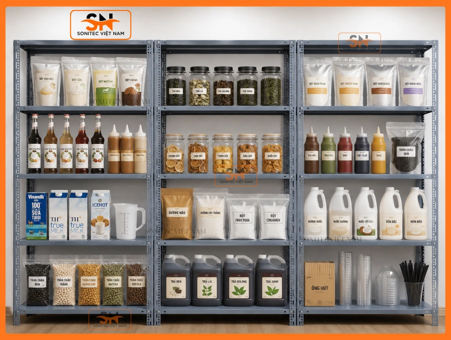 Mẫu giá kệ quán cafe cần có