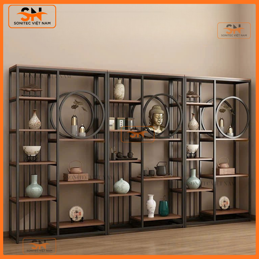 Mẫu giá kệ quán cafe đẹp nhất