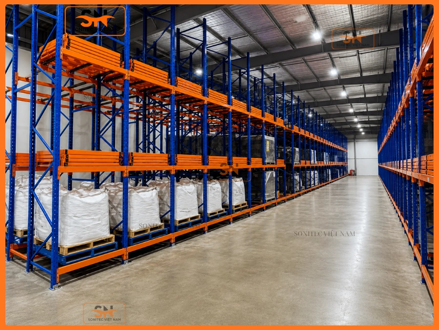 Mua kệ tải nặng Push Back cho kho hàng