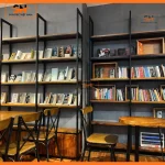 Kệ để sách cho quán cafe