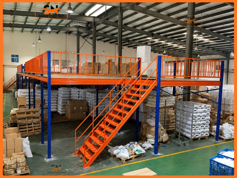 Đặt mua kệ sàn Mezzanine