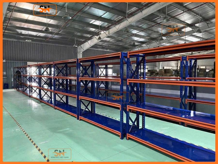 kệ trung tải tối ưu diện tích kho hiệu quả