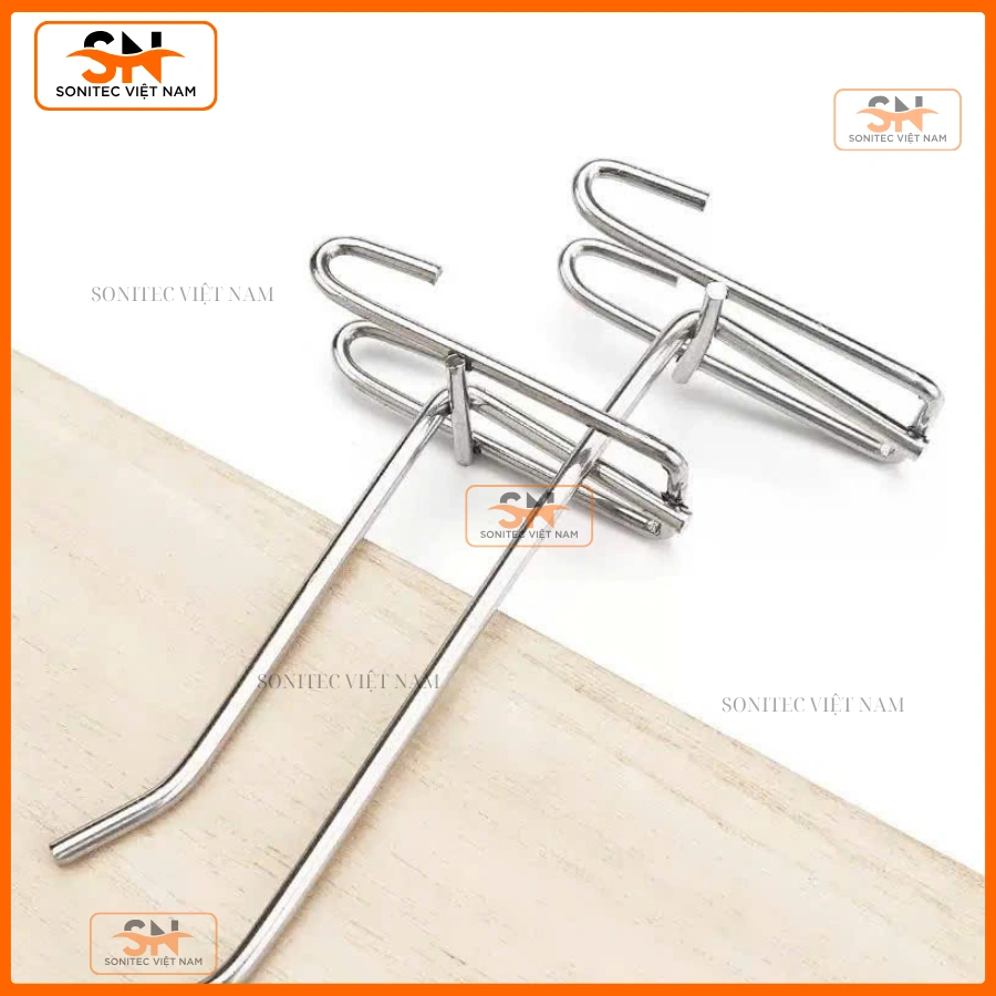 Móc treo cài lưới đơn trưng bày đa năng
