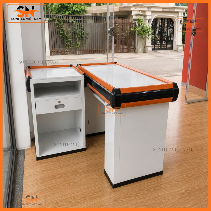 Bàn thu ngân siêu thị mini Sonitec