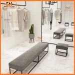 Ghế thử giày cho shop thời trang đẹp mắt, siêu êm