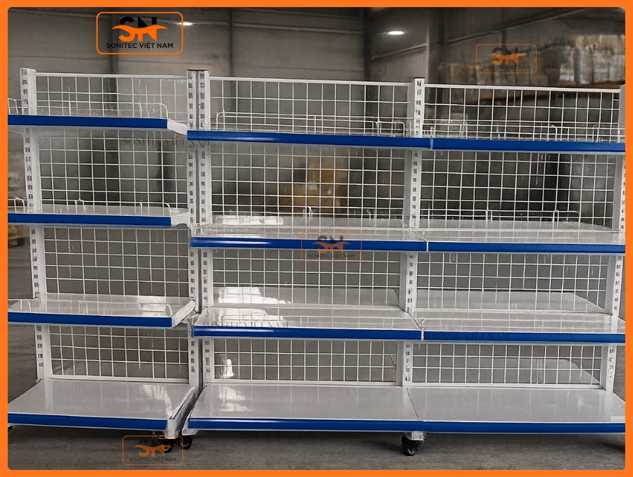 Giá kệ đa năng có xe đẩy bán hàng chất lượng