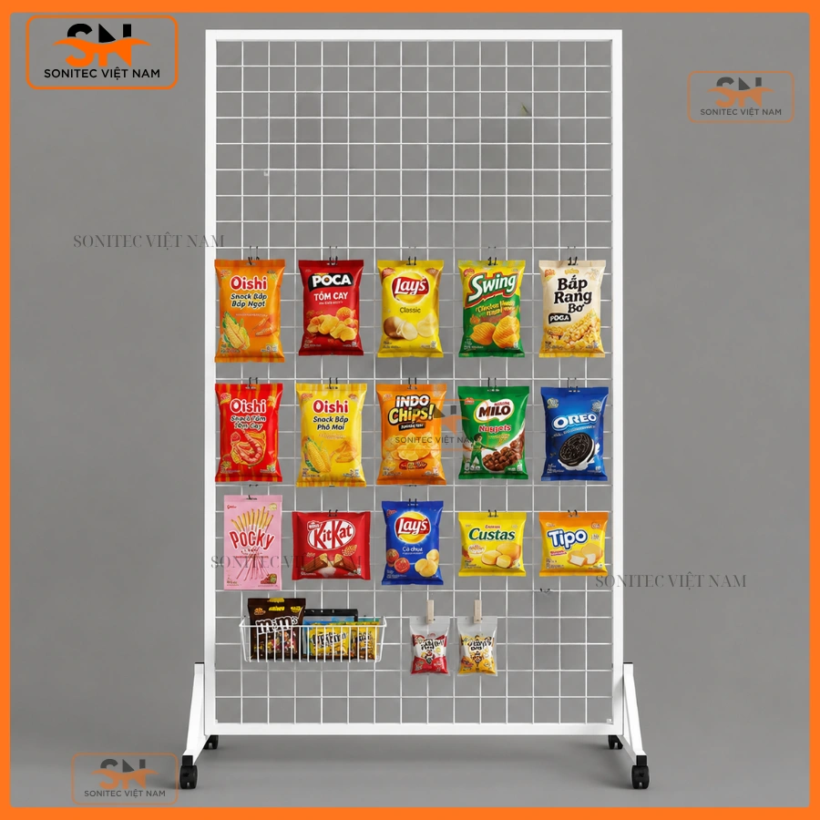 Mẫu giá kệ để đồ ăn vặt đẹp, bền