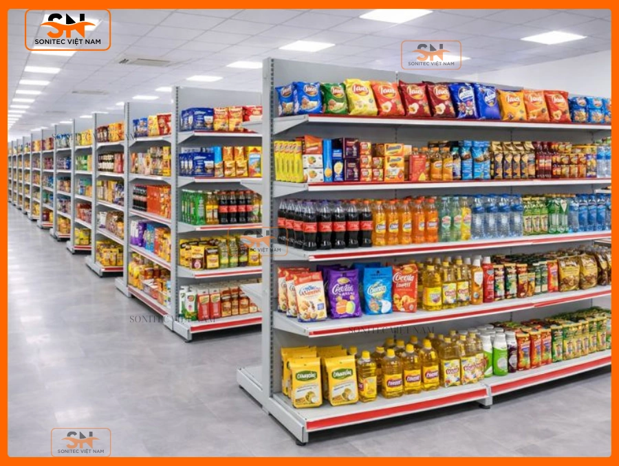 Giá kệ để đồ ăn vặt kệ đôi