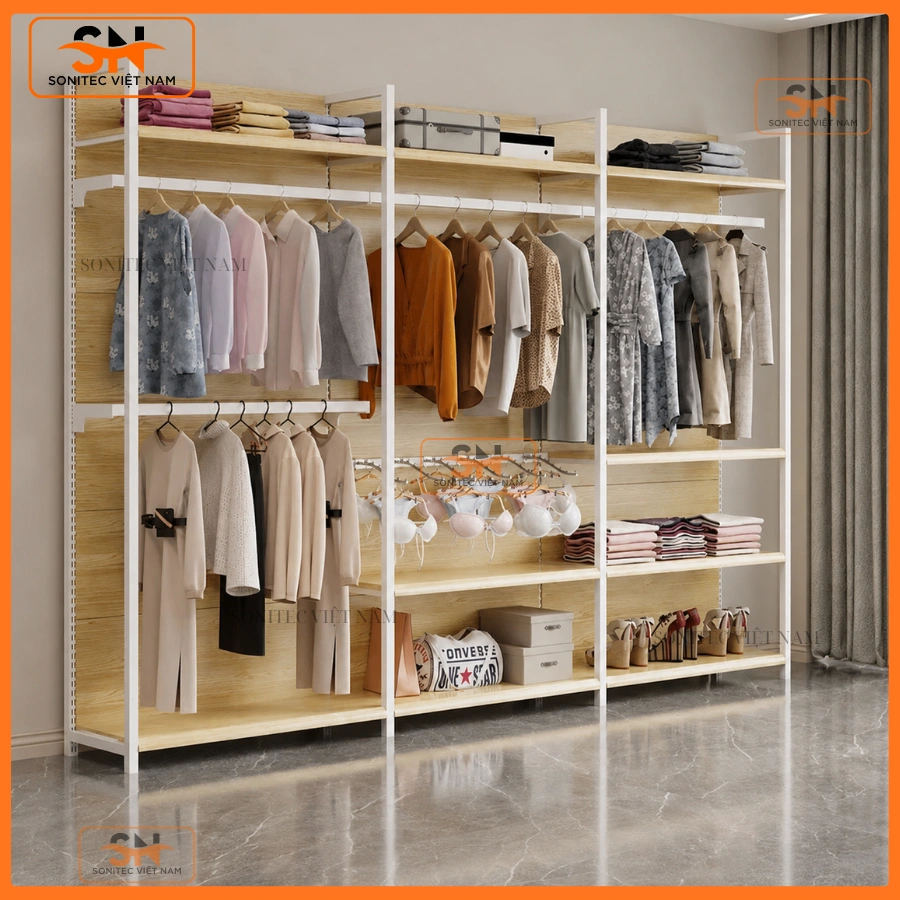 Mẫu quầy kệ mẹ và bé cho shop