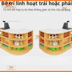Quầy thu ngân bằng gỗ bền, đẹp