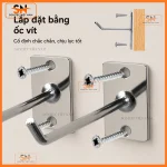 Phụ kiện móc treo tường bắn vít