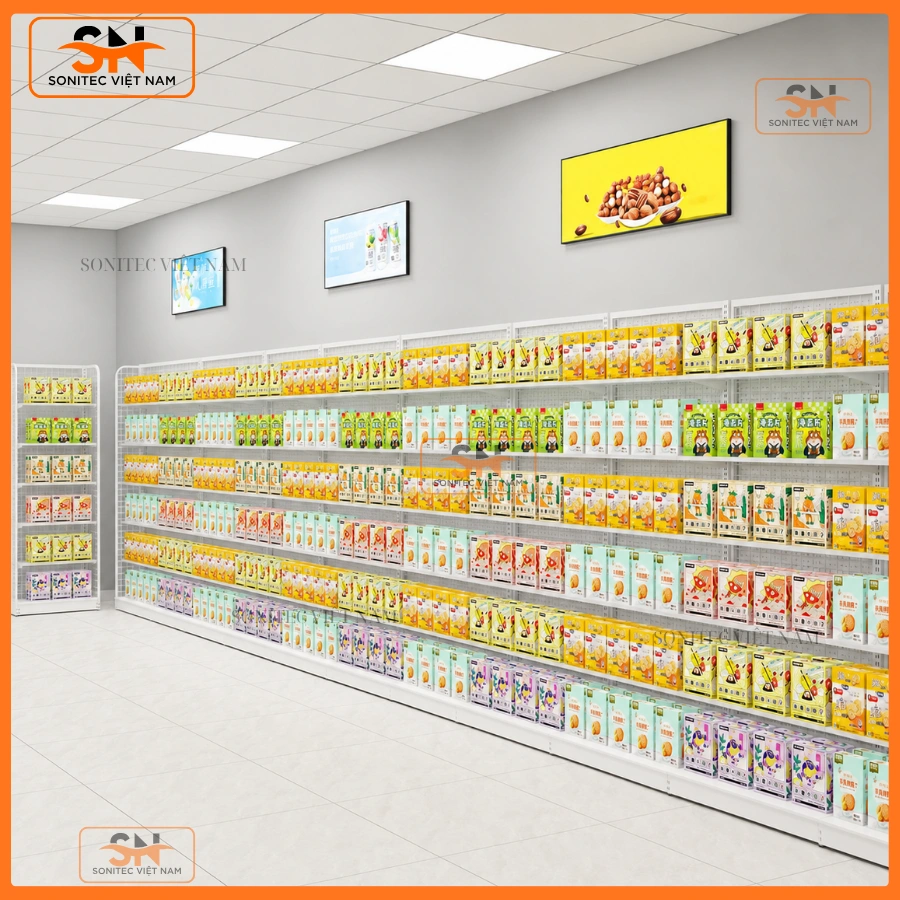 Đơn vị cung cấp kệ cửa hàng đồng giá Sonitec