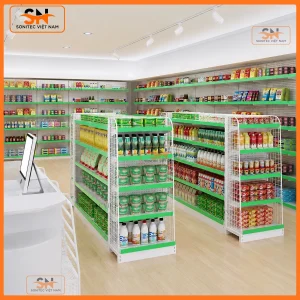 Đơn vị cung cấp kệ cửa hàng đồng giá chất lượng cao