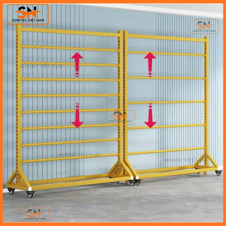 Giá kệ trưng cuộn vải điều chỉnh được
