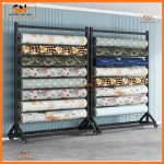 Giá kệ trưng cuộn vải cho cửa hàng