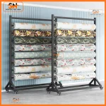 Giá kệ trưng cuộn vải bền, đẹp