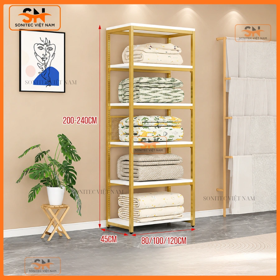 Giá kệ để chăn ga gối đệm nhiều kích thước