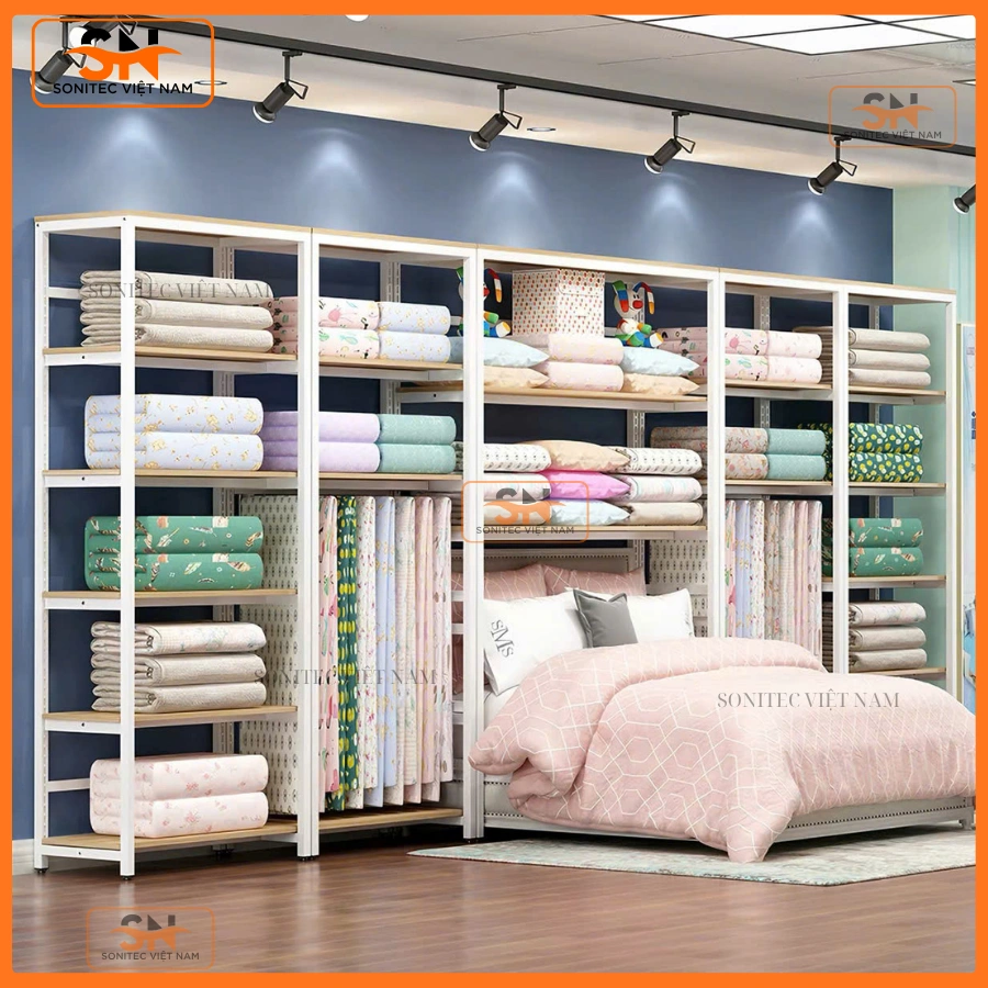 Giá kệ để chăn ga gối đệm