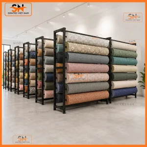 Giá kệ để cuộn thảm tải nặng tốt