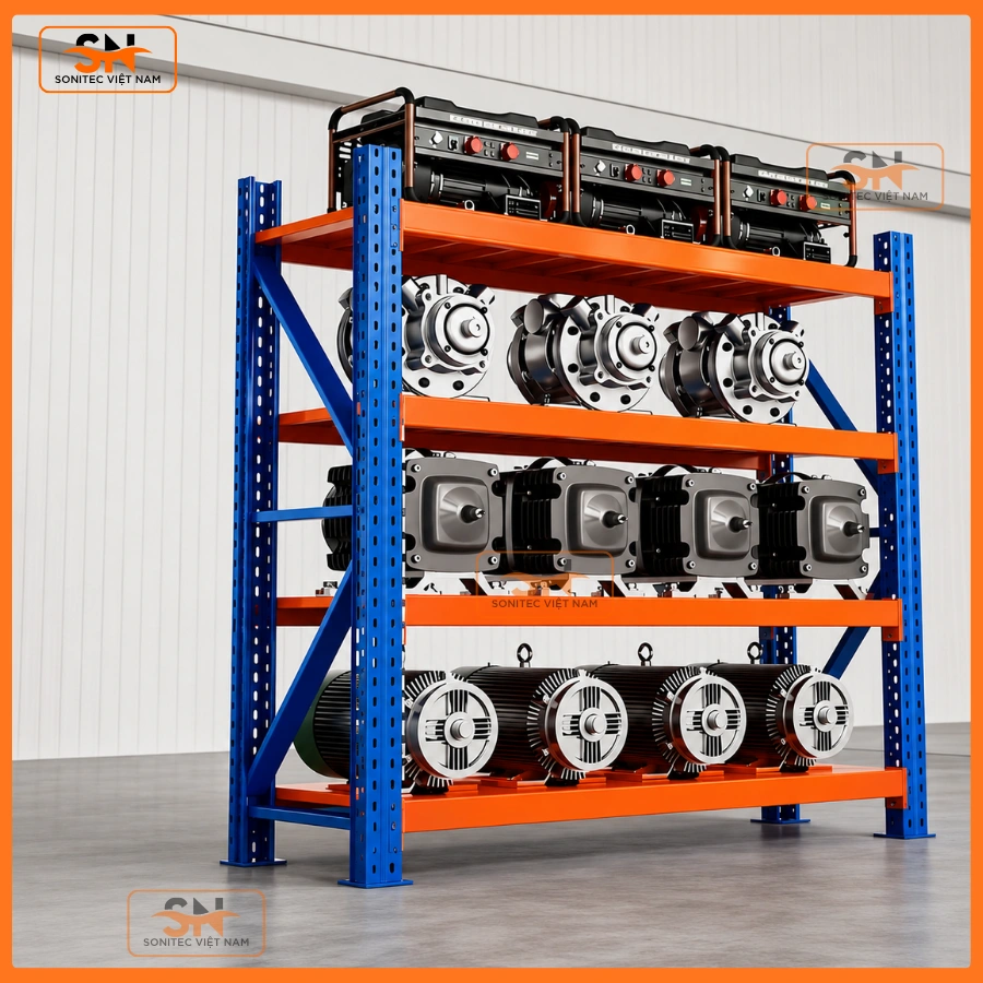 Giá kệ dụng cụ cho gara ô tô chịu tải tốt