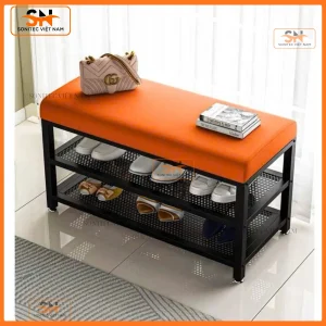 Kệ giày dép kiêm ghế thay giày trọn bộ