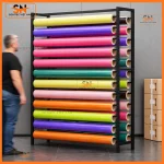 Cấu tạo kệ trưng cuộn decal và giấy decal cuộn khổ lớn