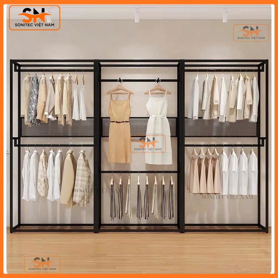 Mua ngay kệ tủ quần áo trưng bày showroom giá rẻ tại Sonitec Việt Nam