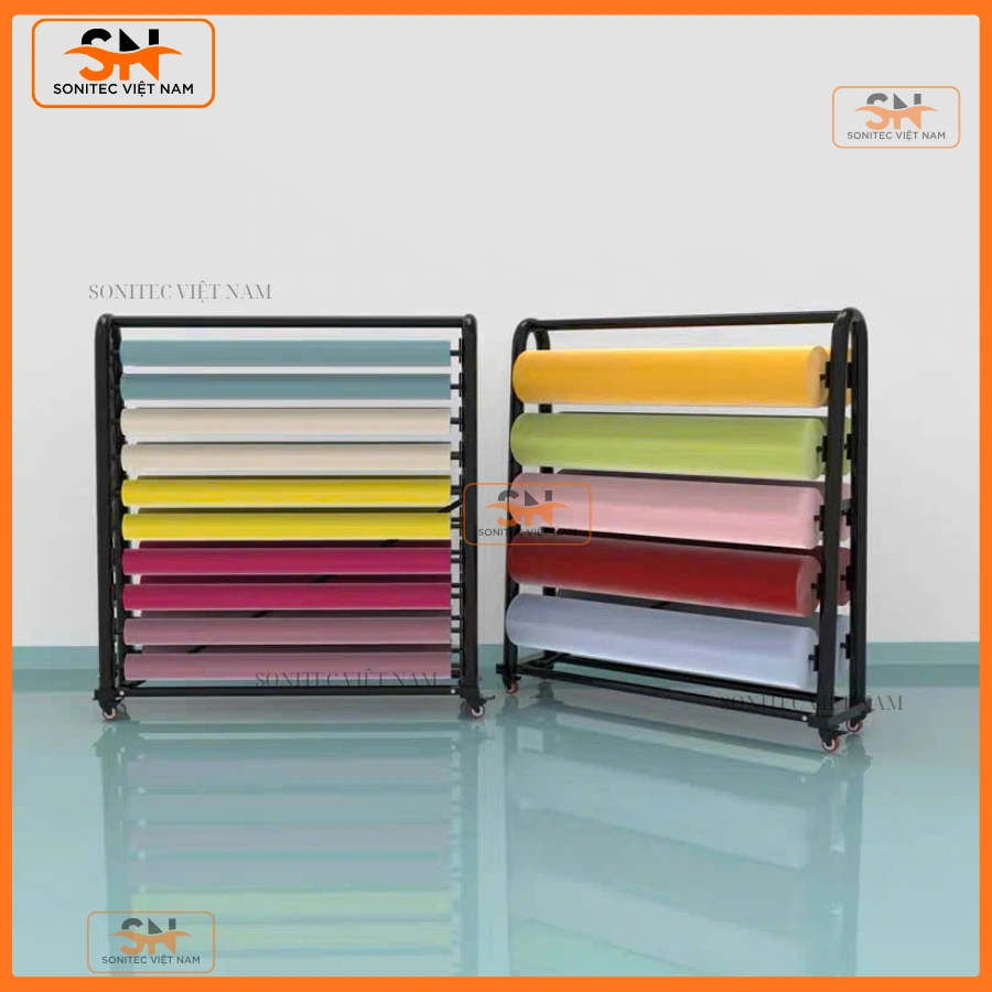Kệ trưng cuộn vải 2 mặt