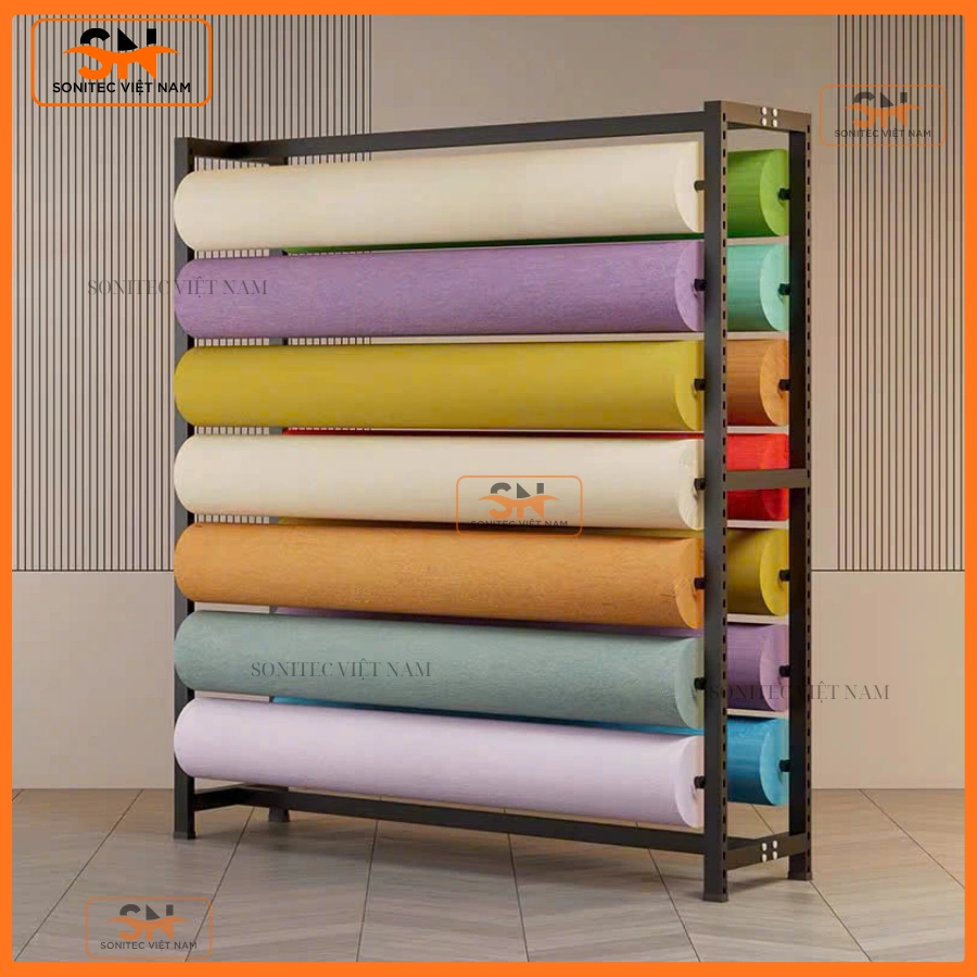 Kệ trưng cuộn vải đứng