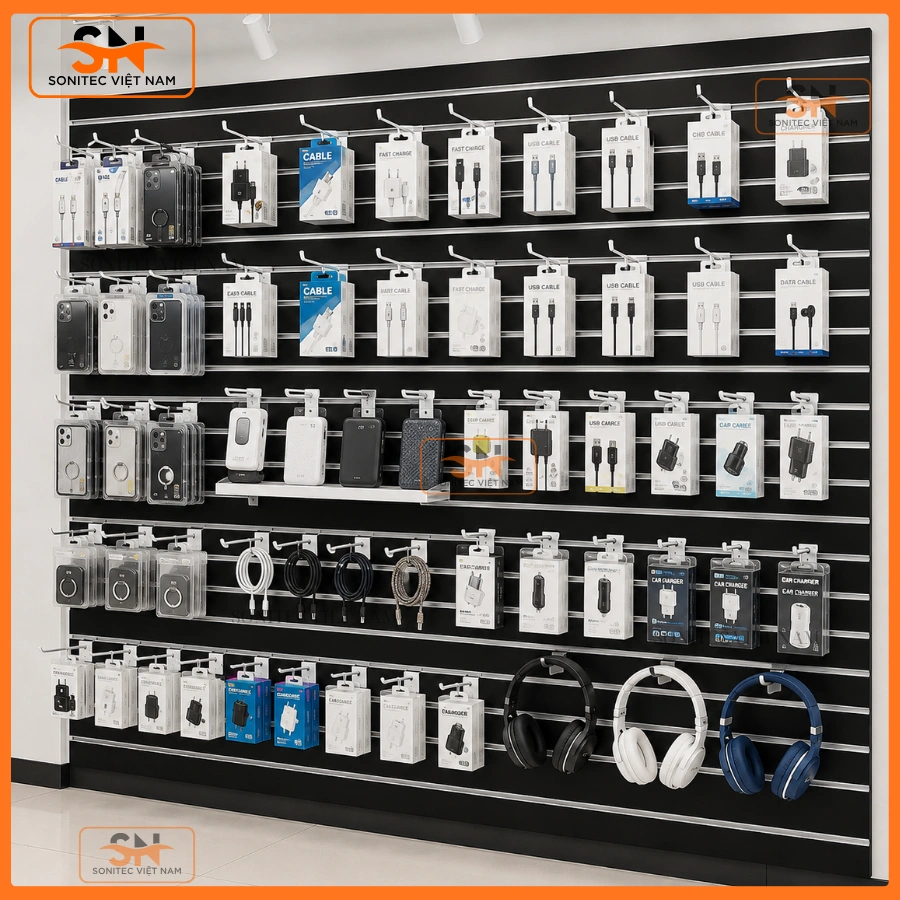 Móc treo đồ phụ kiện điện tử bền bỉ
