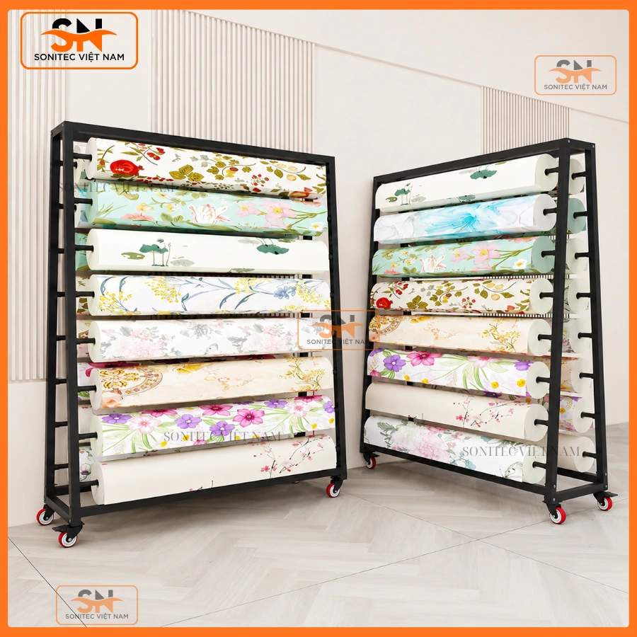 Kệ sắt để vải sơn tĩnh điện giá rẻ