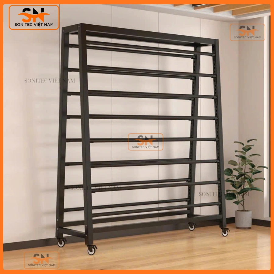 Kệ sắt để vải sắt sơn tĩnh điện