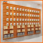 Tấm gỗ Slatwall cho shop phụ kiện điện thoại