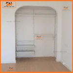 Tủ kệ thanh ray quần áo gia đình chắc chắn