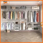 Tủ kệ thanh ray quần áo gia đình đẹp, bền