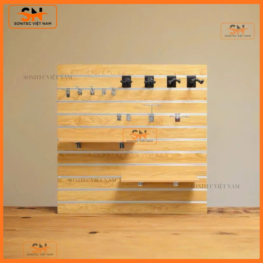 Các loại tấm Slatwall gỗ hiện nay