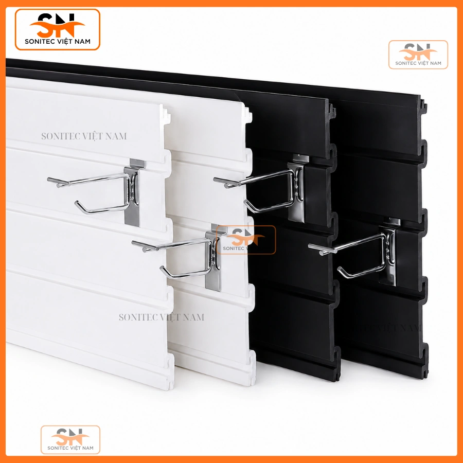 Các loại tấm Slatwall nhựa