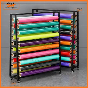 Giá kệ lưu trữ decal cho xưởng in kỹ thuật số