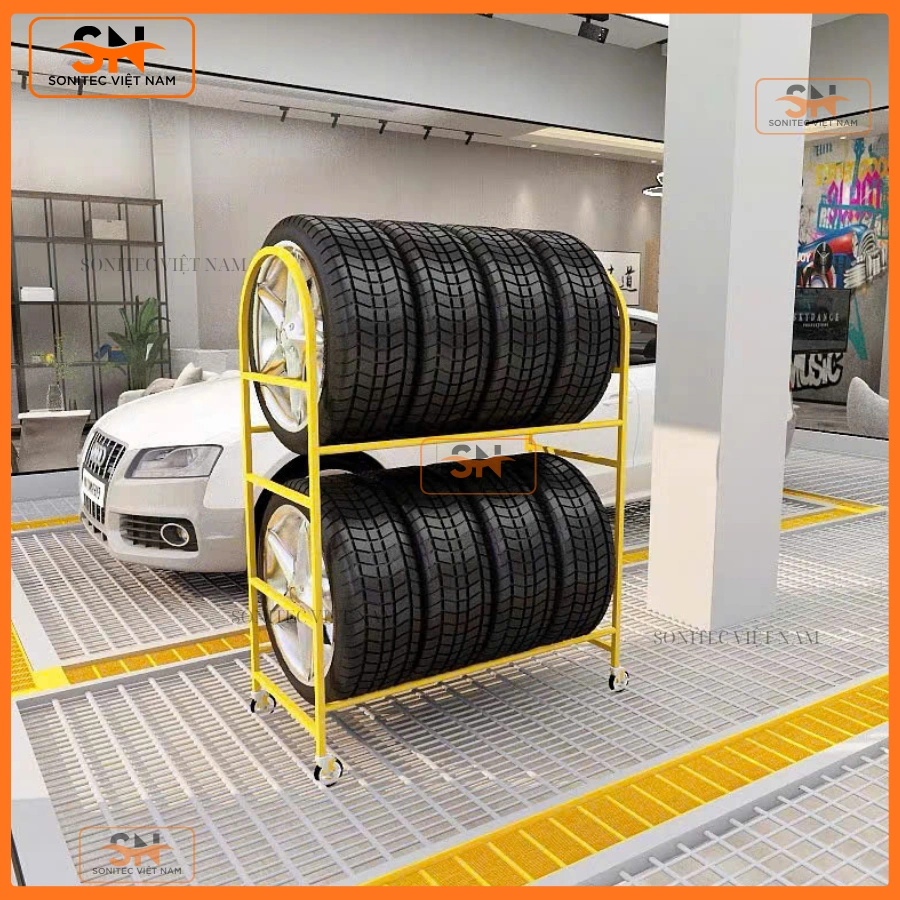 Kệ đựng bánh xe ô tô chịu tải tốt