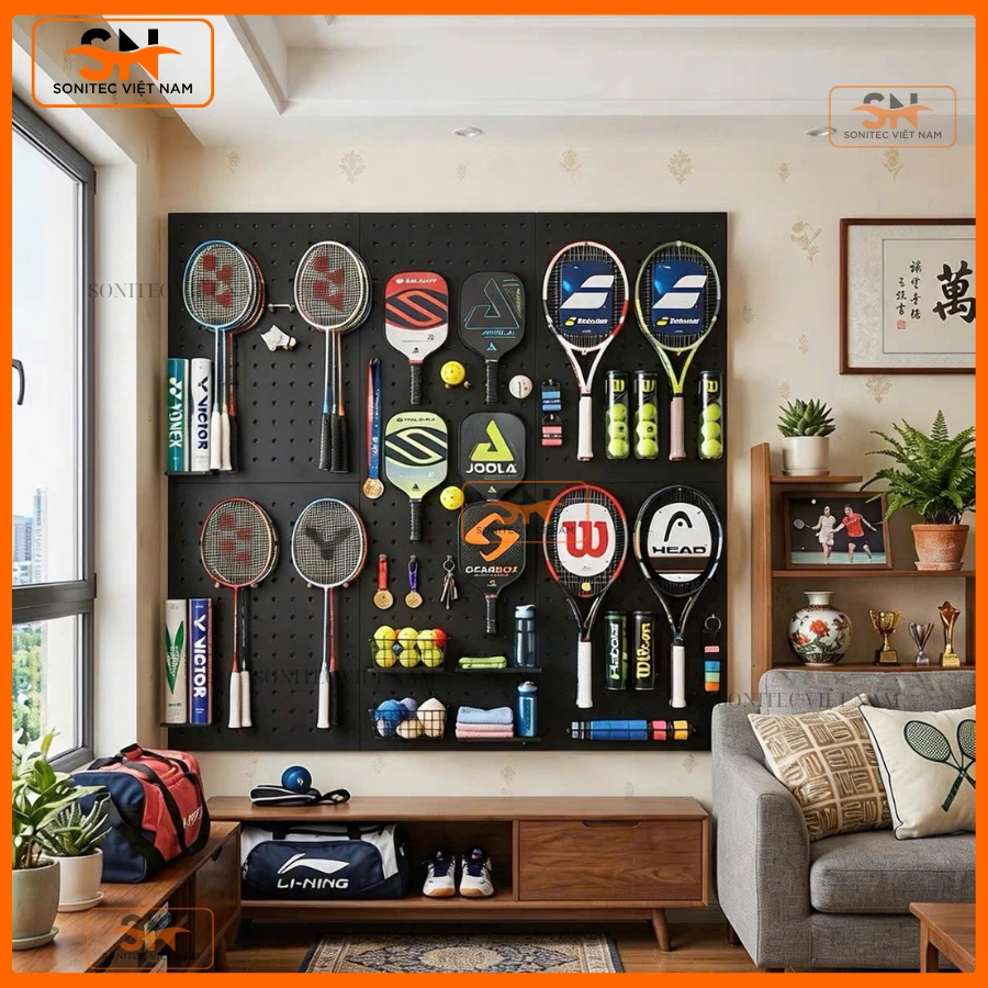 Giá kệ pickleball treo tường bền, đẹp