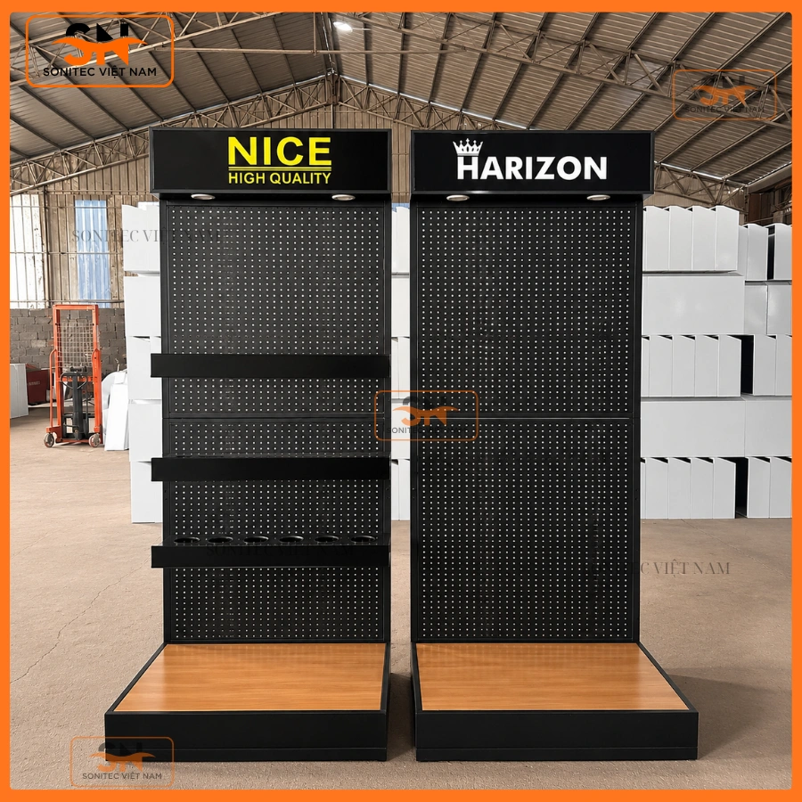 Kệ showroom vệ sinh bền bỉ