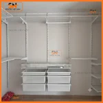 Kệ thanh ray tủ quần áo tối ưu không gian