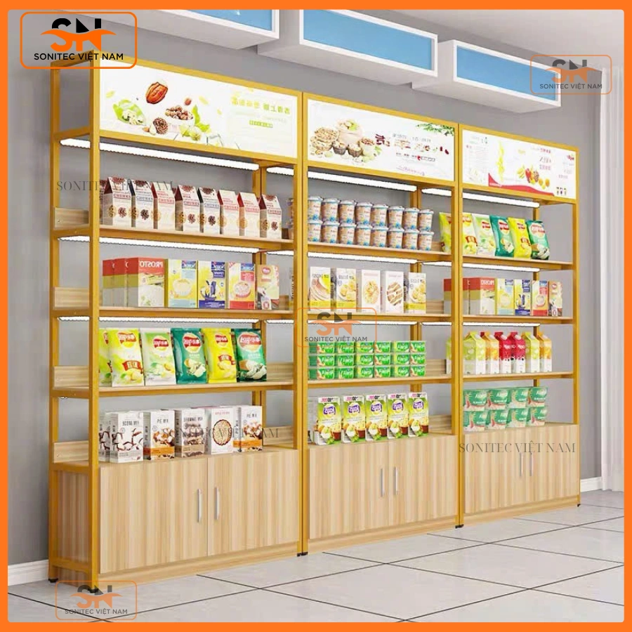 Kệ trưng bày bánh kẹo Sonitec