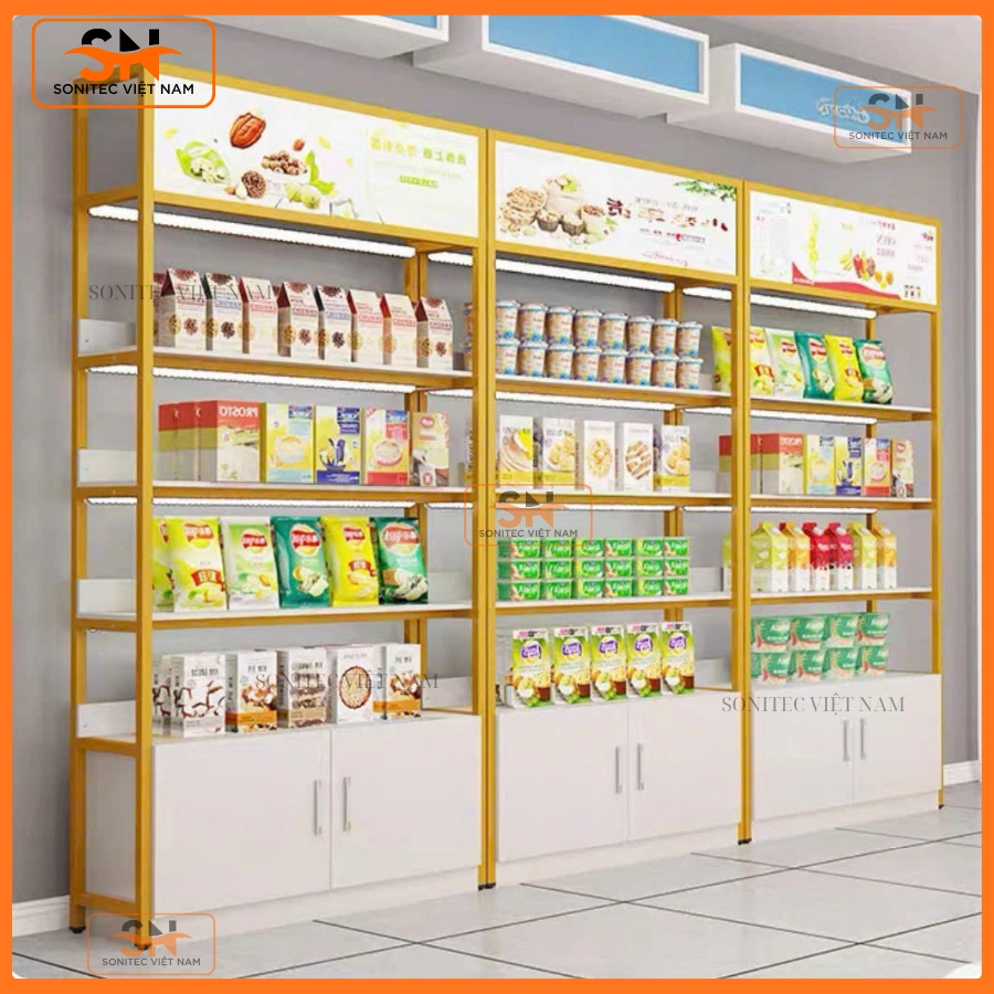 Kệ trưng bày bánh kẹo bền bỉ