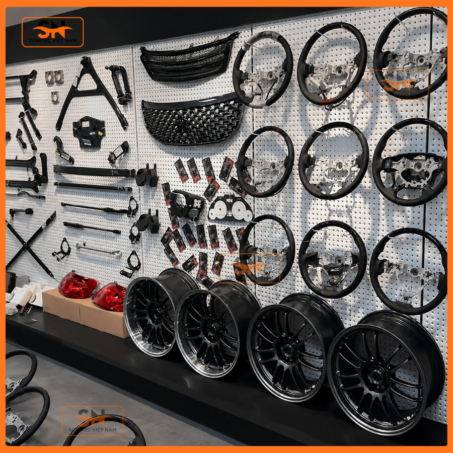 Kệ trưng bày cho showroom ô tô thẩm mỹ